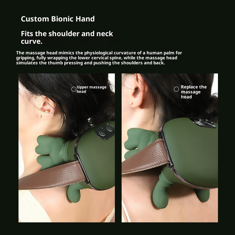 Electric Neck And Shoulder Muscle Massager Wireless Shoulder And Back Kneading Massage Shawl Neck Masajeador Relax Pain Relief