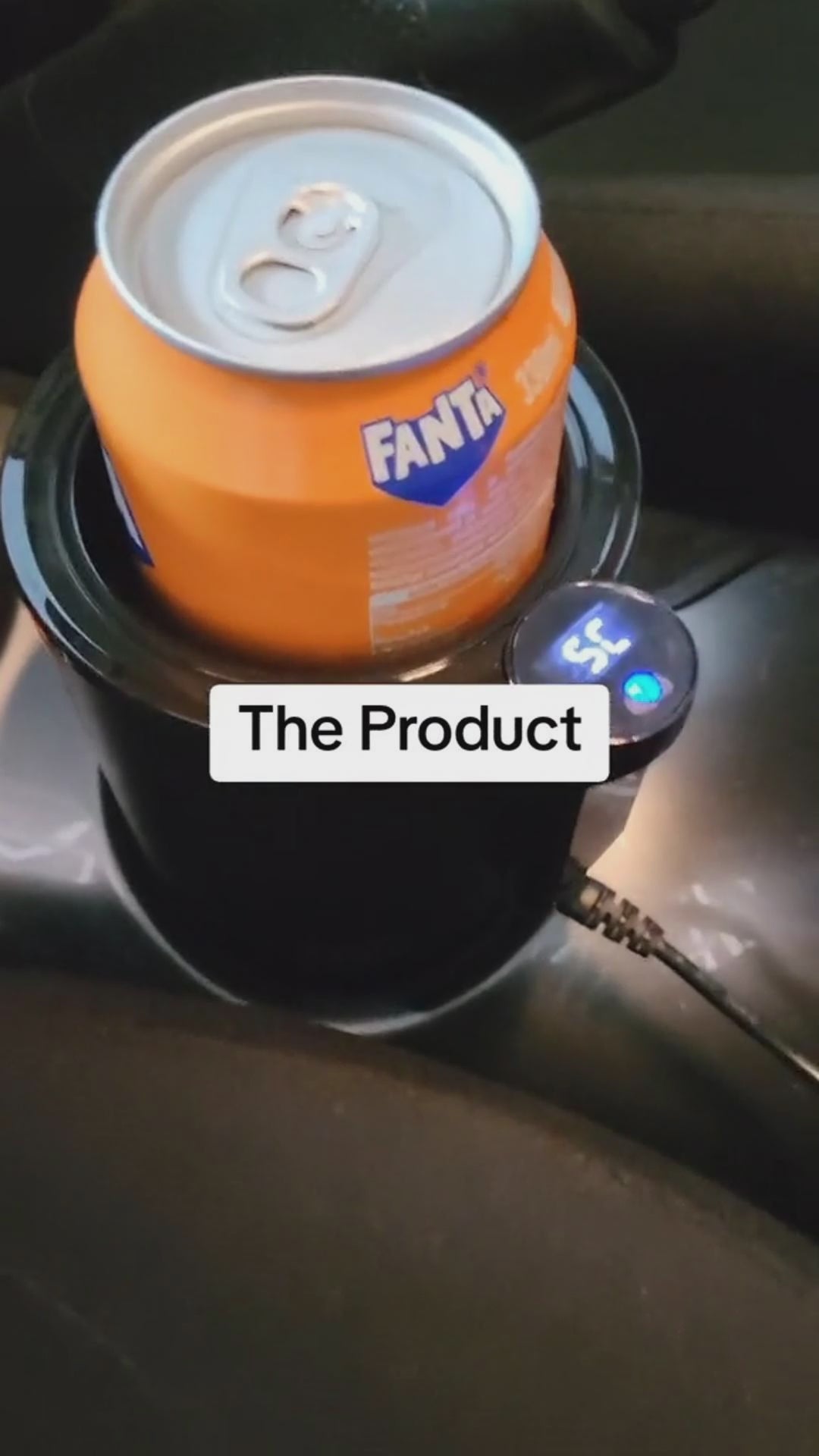 2 In1 Car Heating Cooling Cup 12V Smart Car Cup Holder Digital Temperature Display Drink Cup Warmer Cooler Mini Car Refrigerator